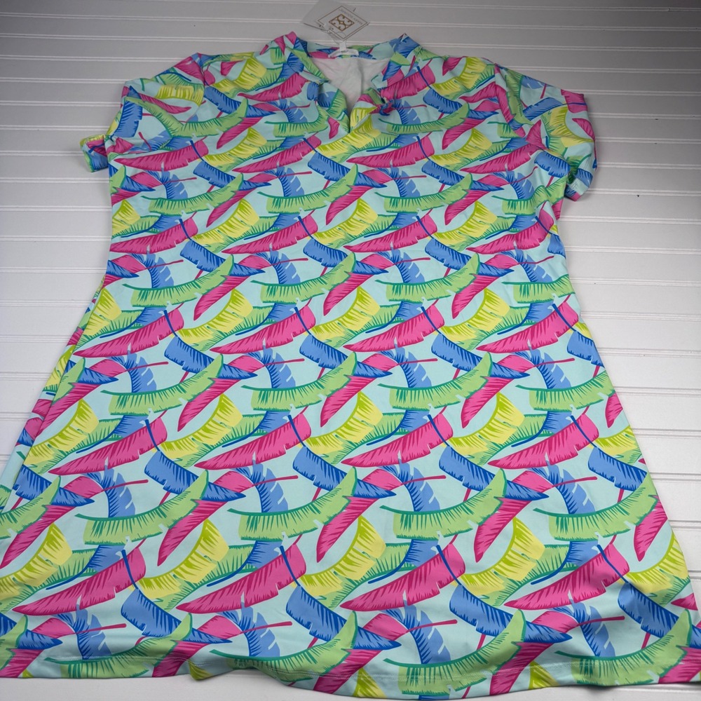 NEW Mary Square Women's XXL Tropical Dress Nylon UPF 50+